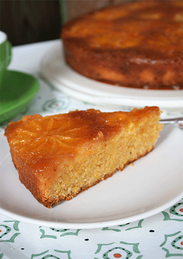 Upside down Polenta Orange Kuchen