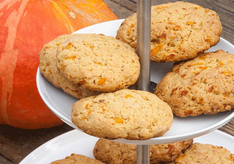 Kürbis-Cookies mit Ingwer und Nüssen - Küchenmomente