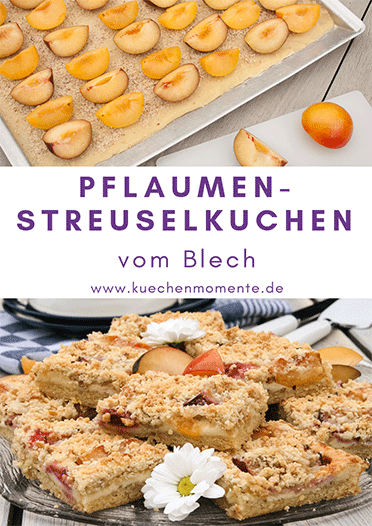 Pflaumen-Streuselkuchen vom Blech Pinterestpost