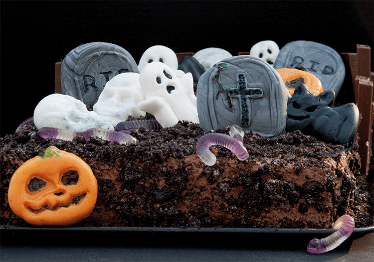 Schokokuchen im Halloweenstyle