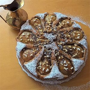 Birnen-Schoko-Nusskuchen
