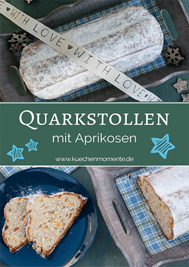 Quarkstollen mit Aprikosen