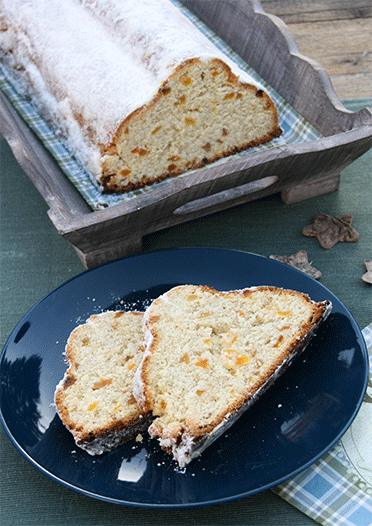 Aprikosen Quarkstollen