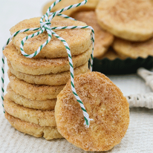 Lecker Mürbeteigplätzchen mit Zimt-Zucker-Kruste