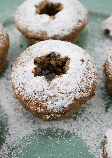Muffins im Weihnachtsplätzchen-Look