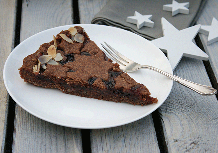 Badische Linzer Torte im Anschnitt