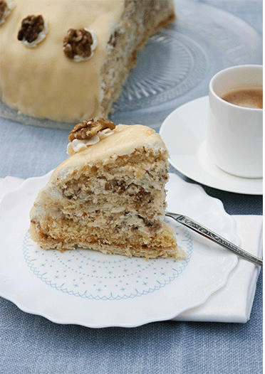 Lübeckeer Nusstorte mit Marzipan