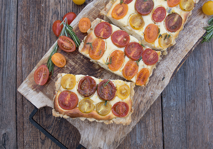 Herzhafte Tomaten-Ricotta-Tarte