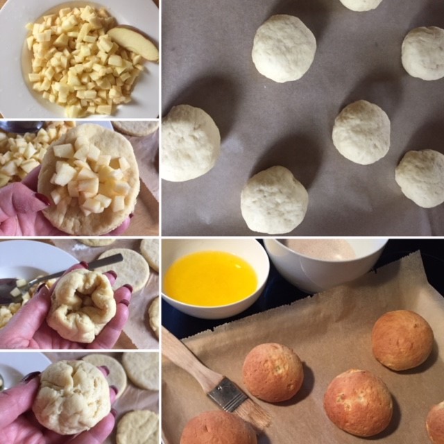 Making of Apfel-Quark-Brötchen