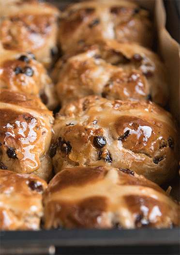 Golden Hot Cross Buns