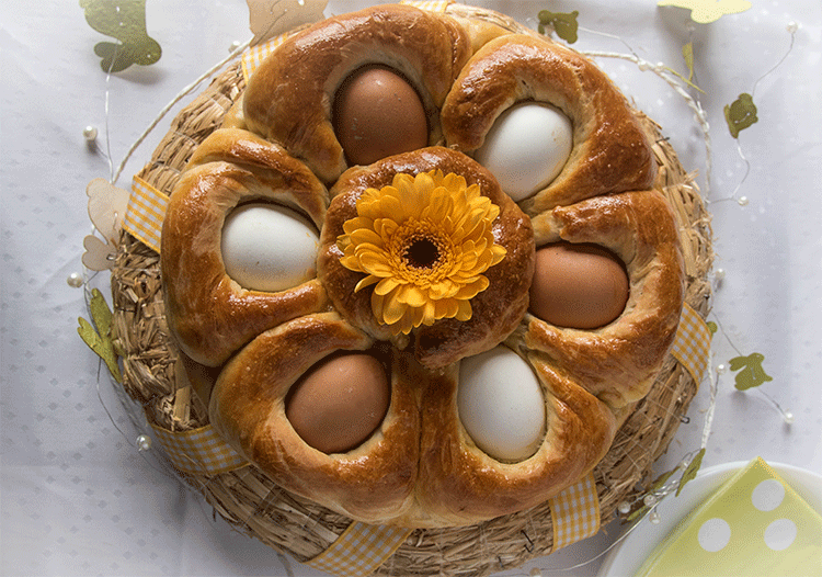 Eibrot aus Hefeteig