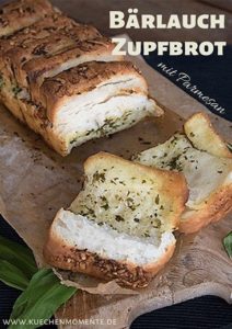 Bärlauch Zupfbrot mit Parmesan