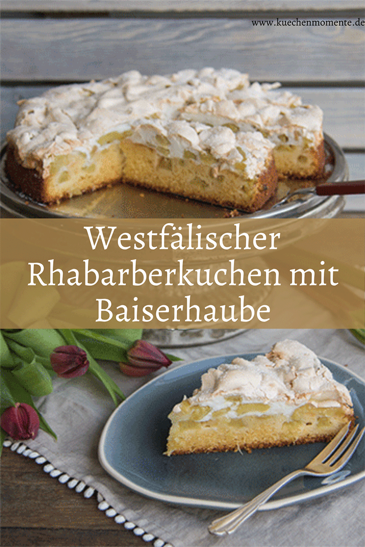 Westfälischer Rhabarberkuchen mit Baiser Pinterstpost
