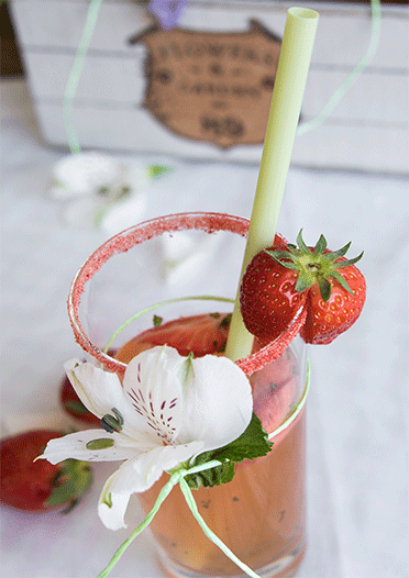 Erdbeer Mojito Bowle