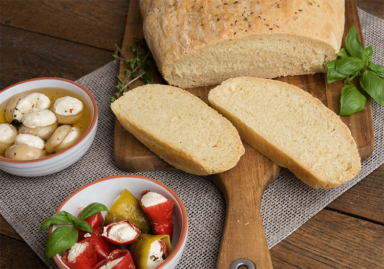 Italienisches Weißbrot mit Olivenöl - Küchenmomente