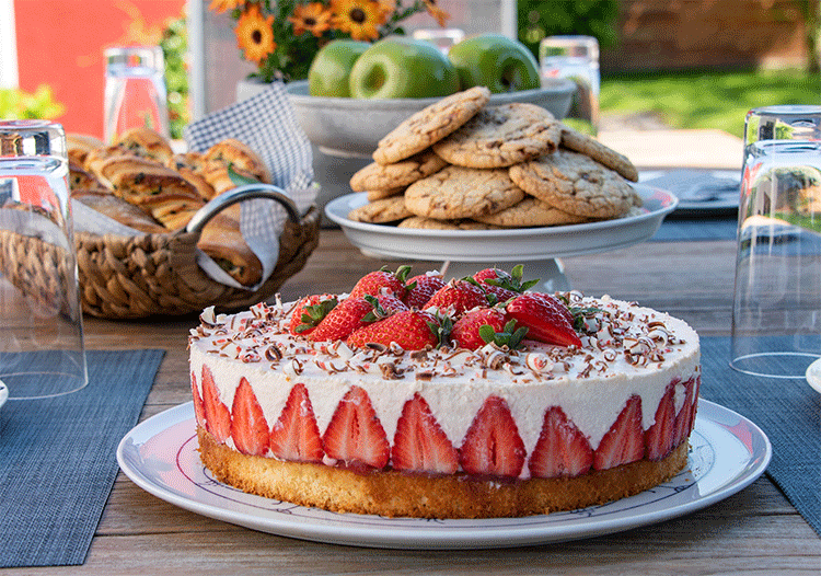 Erdbeertorte mit Joghurt