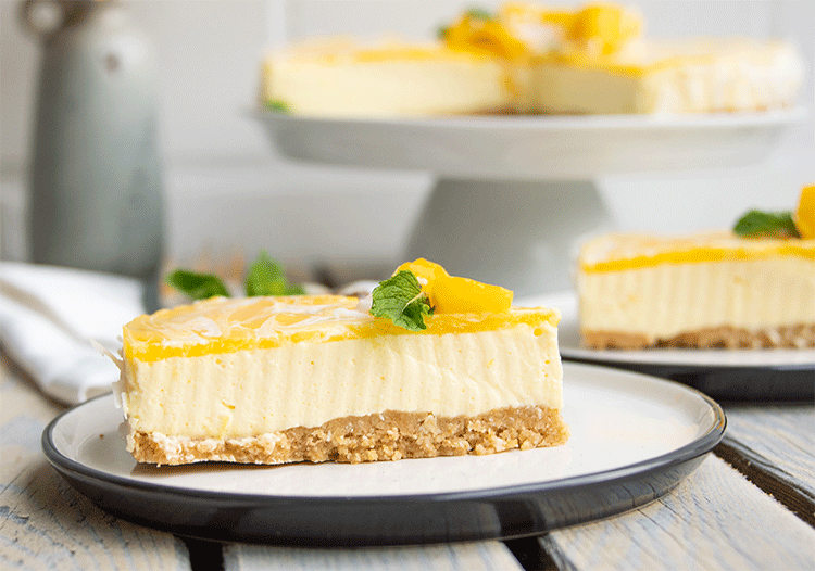 Mango Kokos Cheesecake no bake