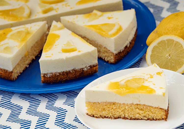 Zitronen Schmand Kuchen mit Lemon Curd | Küchenmomente