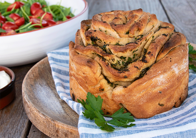 Kräuterbutter Pull Apart Brot