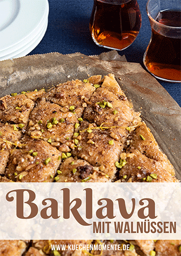 Baklava mit Walnüssen Pinterestpost