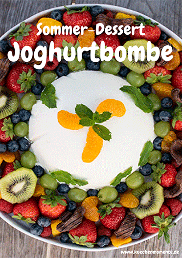 Sommerdessert Joghurtbombe