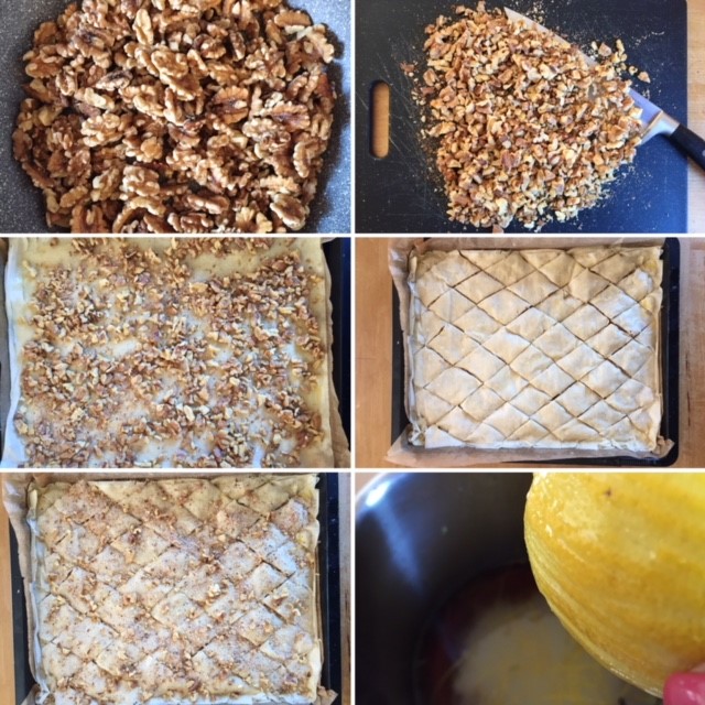 Collage Herstellung Baklava