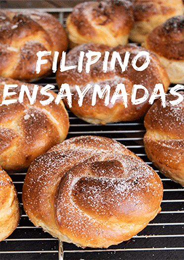 Filipino Ensaymadas - Philippinische Hefeteilchen Pinterestpost