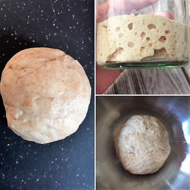 Collage Wurzelbrot-Herstellung