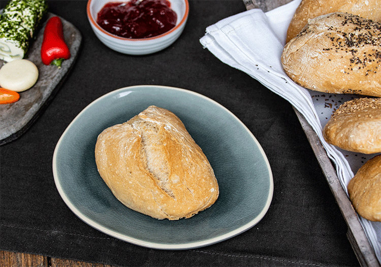 Elsässer Brötchen aus Weizen- und Dinkelmehl