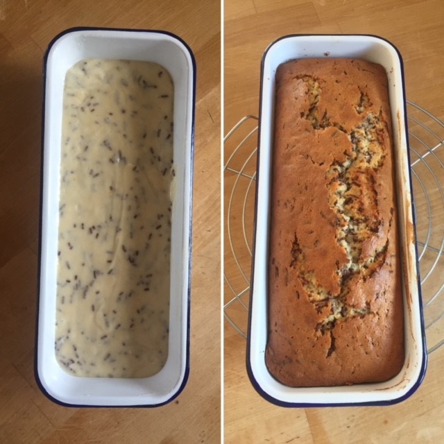 Vor und nach dem Backen