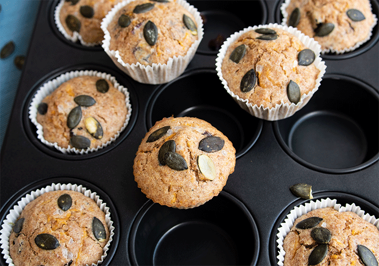 Kürbis Muffins herzhaft