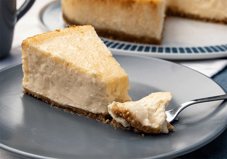 Anschnitt New York Cheesecake