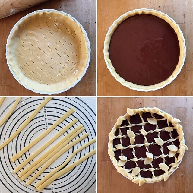 Collage Crostata Schokqfüllung