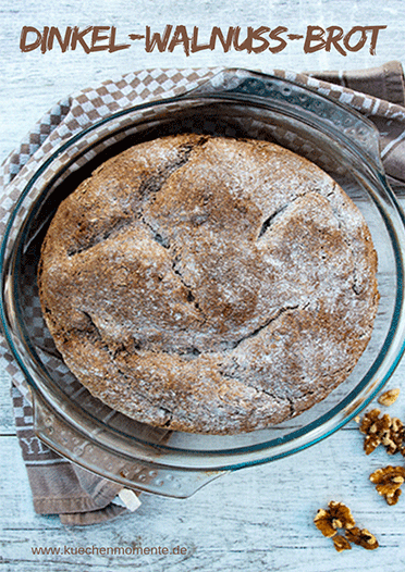 Nussbrot aus Dinkelmehl mit Walnüssen