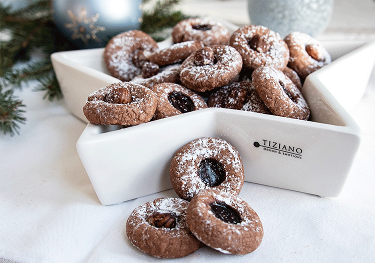 Zarte Schokoladenplätzchen