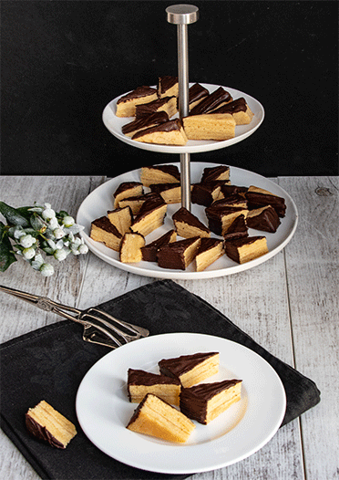 Baumkuchenspitzen mit Marzipan