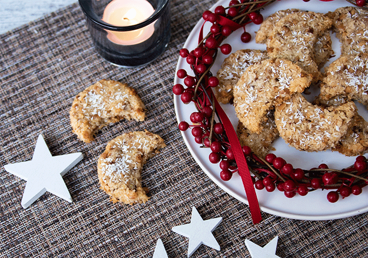 Kokos Krokant Monde zu Weihnachten