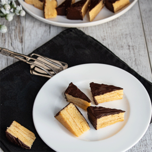 Baumkuchenspitzen mit Amaretto