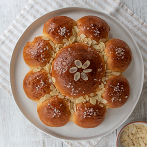 Dreikönigskuchen nach einem Rezept aus der Schweiz