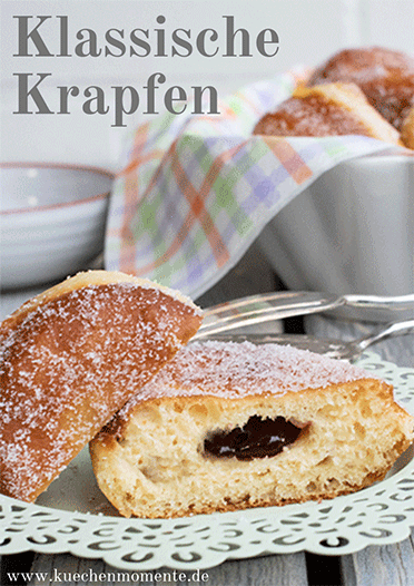 Klassische Krapfen Pinterestpost