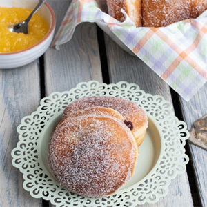 Klassische Krapfen, Berliner, Kreppel