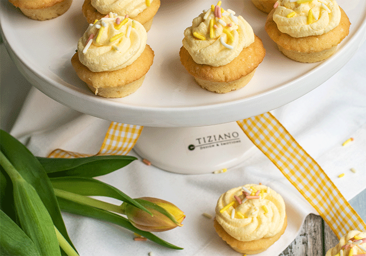 Eierlikör-Cupcakes im Miniformat (mit Oster-Verlosung) - Küchenmomente