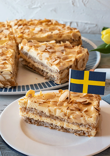 Schwedische Mandeltorte - Küchenmomente