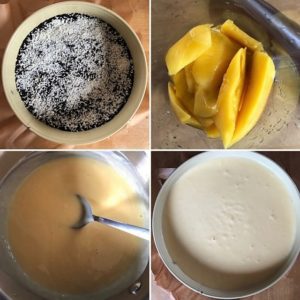 Zubereitungsschritte Mango-Joghurt-Torte no bake