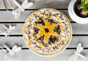 Frische Mango-Joghurt-Torte ohne Backen