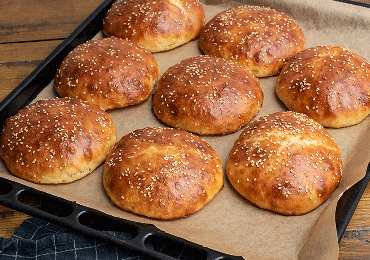 Burger Buns selber backen ohne kneten