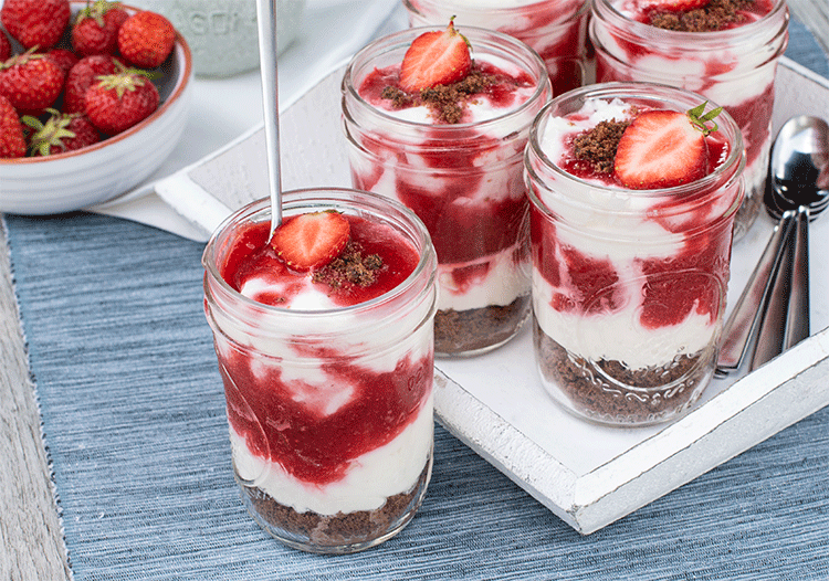 Erdbeer-Dessert im Glas - Küchenmomente