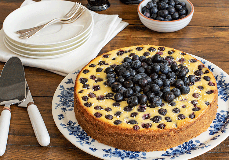 Heidelbeer-Ricotta-Kuchen - Küchenmomente