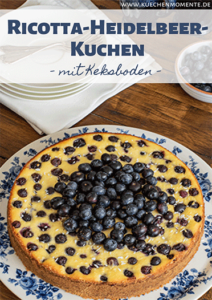 Ricotta-Heidelbeer-Kuchen Pinterestpost