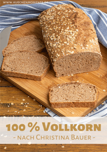 100% Vollkornbrot Pinterestpost